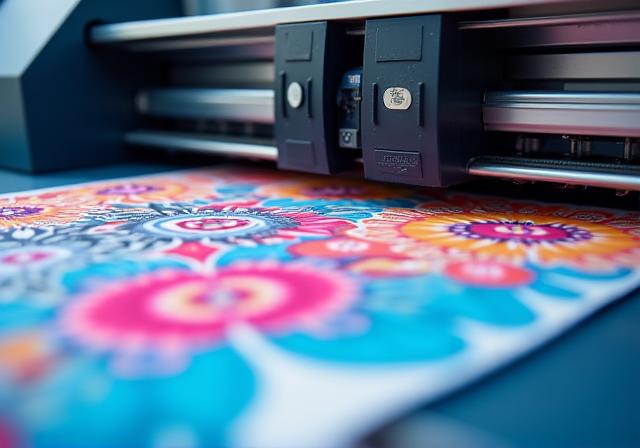 Digital textile printer producing high resolution output