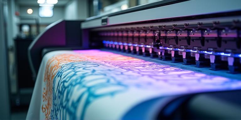 Digital textile printing with high fidelity design