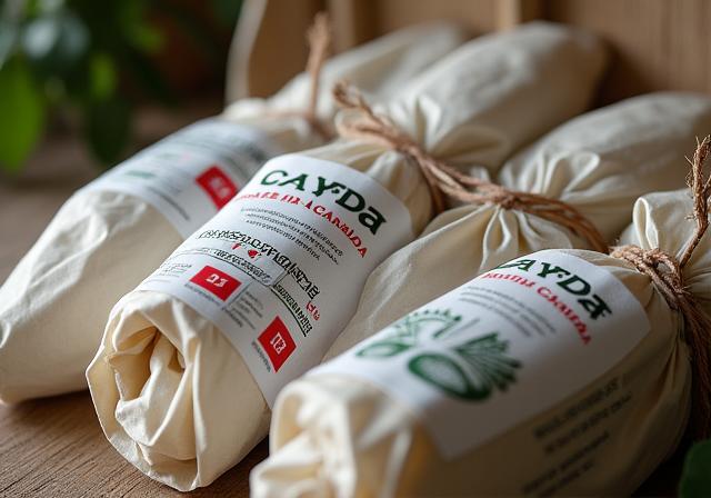 Sustainable packaging with Made in Canada labels