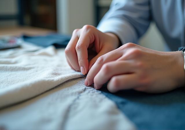 Textile finishing and quality inspection detail